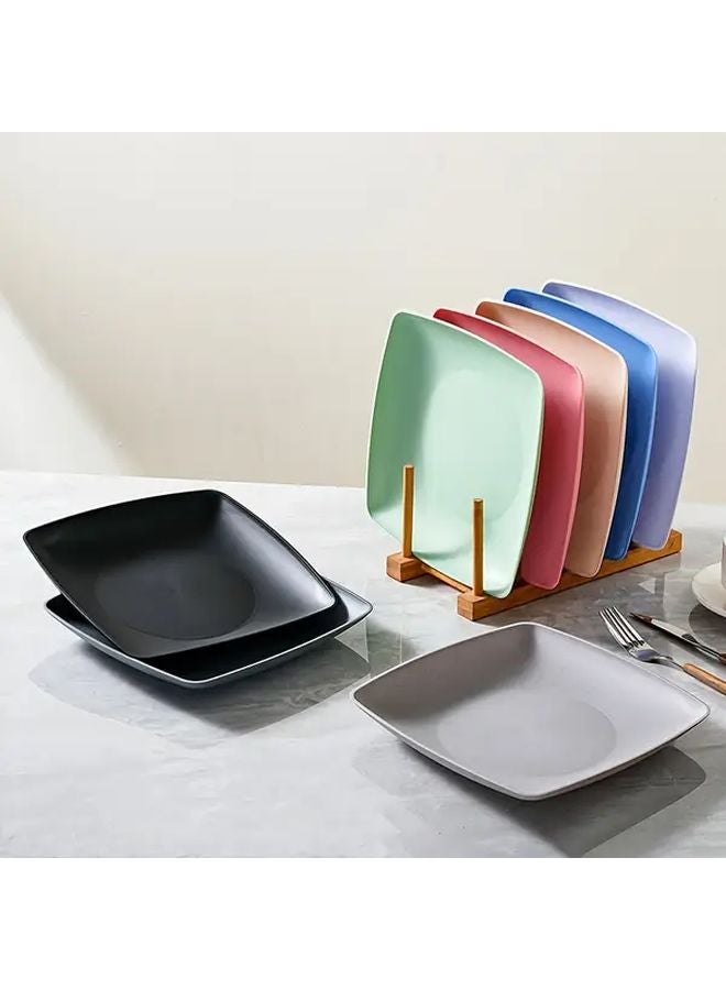 16 Pack Square Unbreakable Tableware Set Lightweight Durable for Home Picnic Travel Camping Dishwasher Safe Microwaveable - Image 5